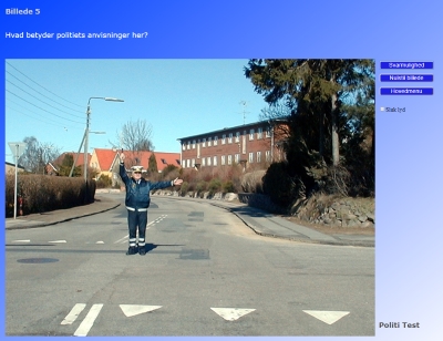 Billede til testen i politiets anvisninger