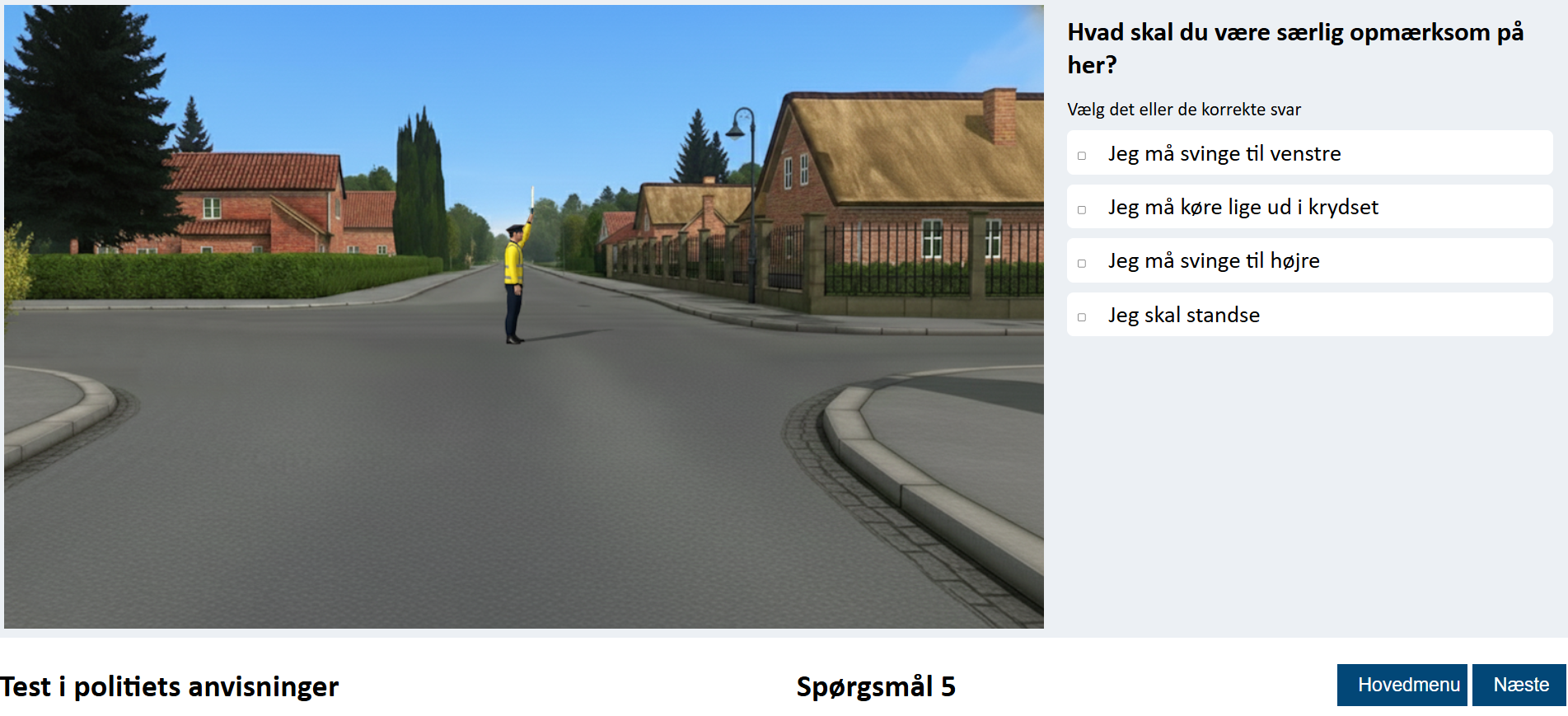 Billede til testen i politiets anvisninger