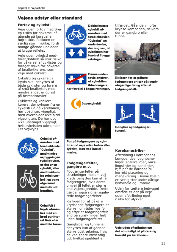 En af siderne i teoribogen