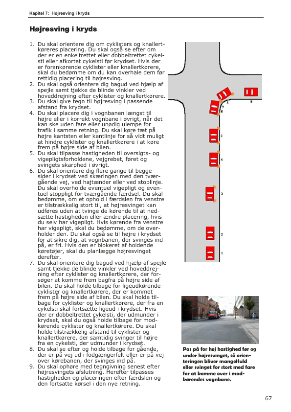 En af siderne i teoribogen